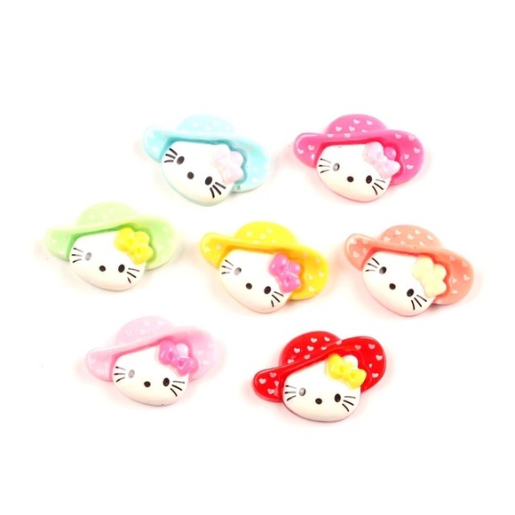 Ready for Summer Poka Dot Kitty Charms - Picture 2 of 2